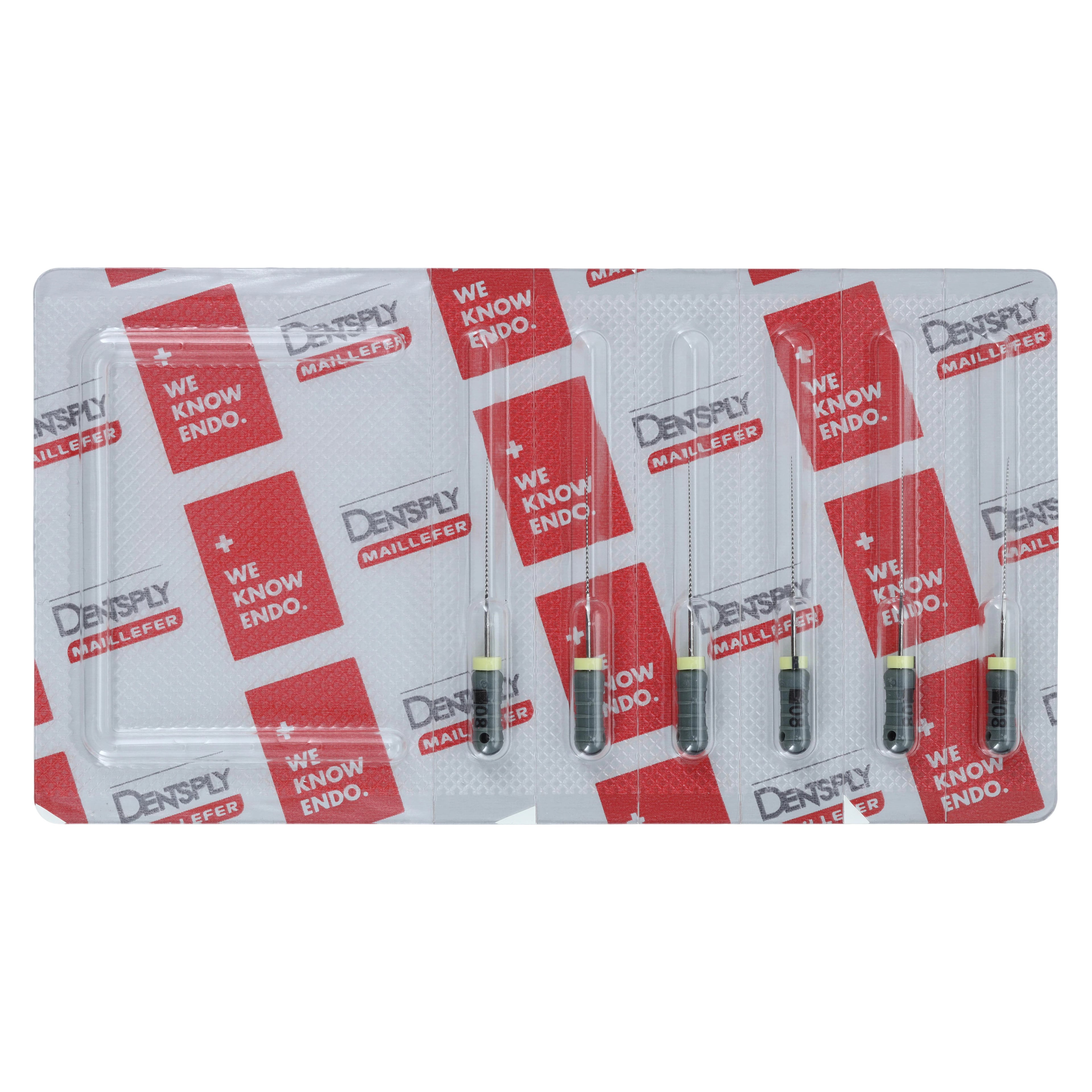 Dentsply Maillefer READYSTEEL FlexoFile #08, 25mm, Stainless Steel, Sterile, Gray, 6/Pk, 6830825