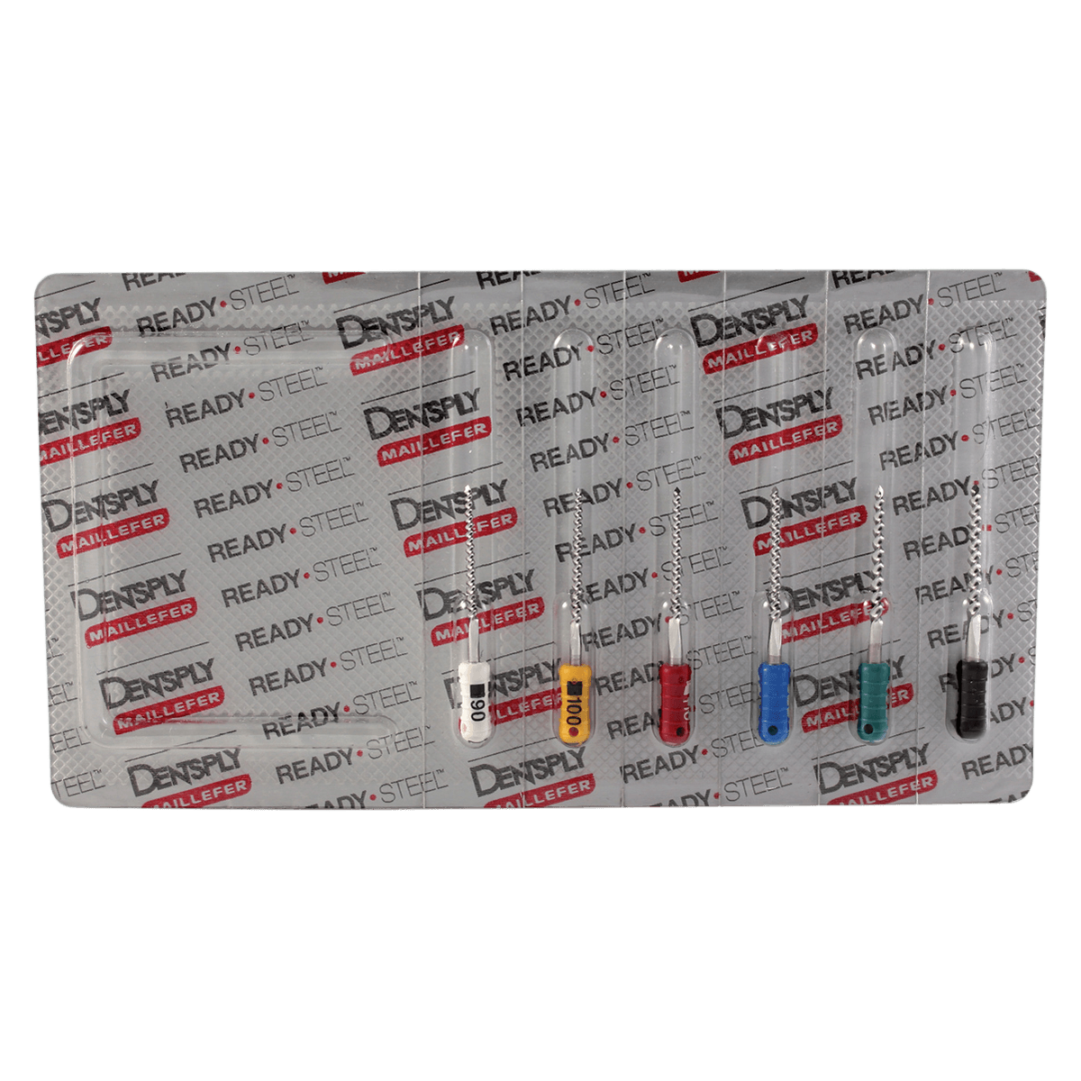 Dentsply Maillefer READYSTEEL FlexoFile Assorted #90-140, 21mm, Sterile, 6/Pack, 6833024