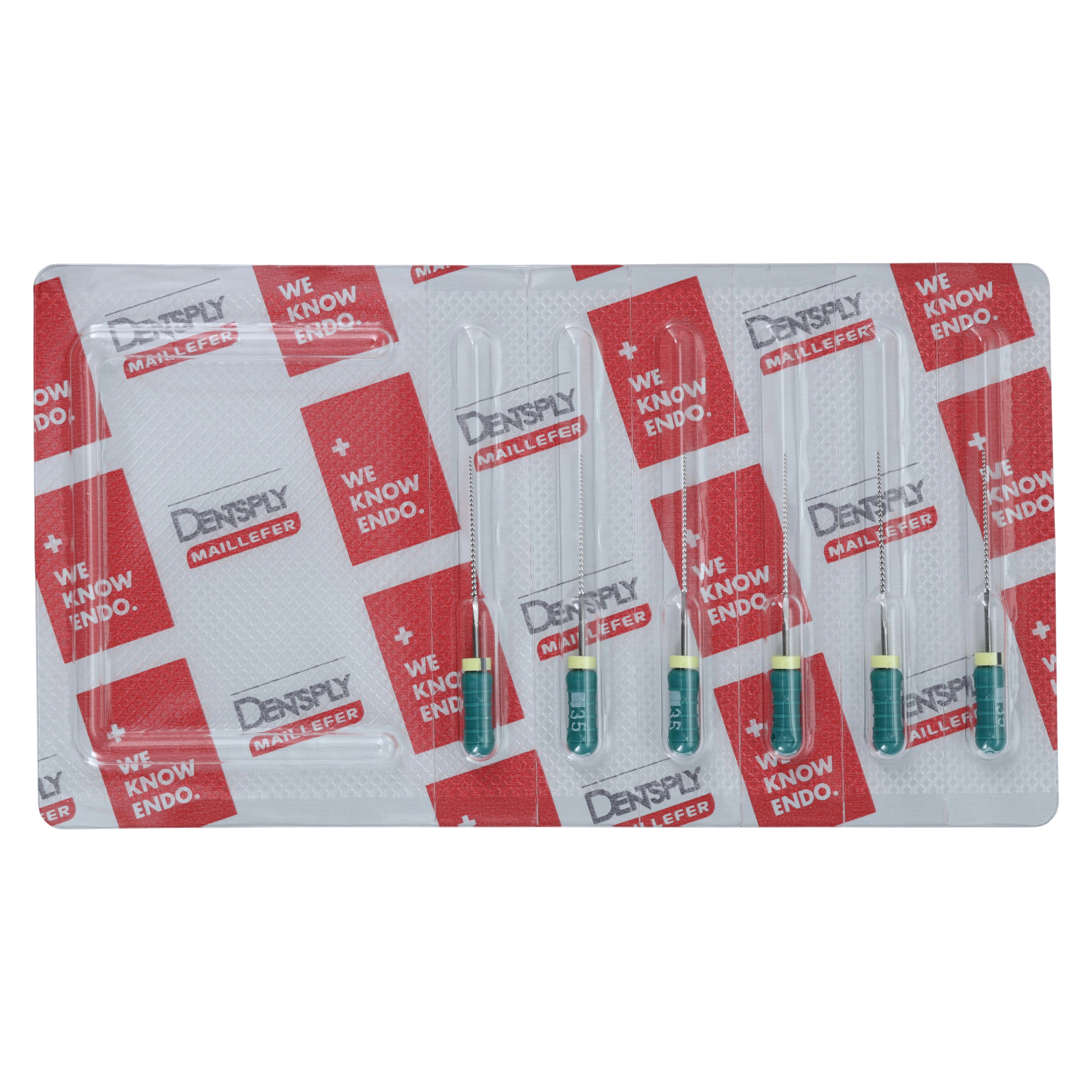 Dentsply Sirona READYSTEEL FlexoFile #35, 25mm, Green, Sterile, 6/Pk, 6833525