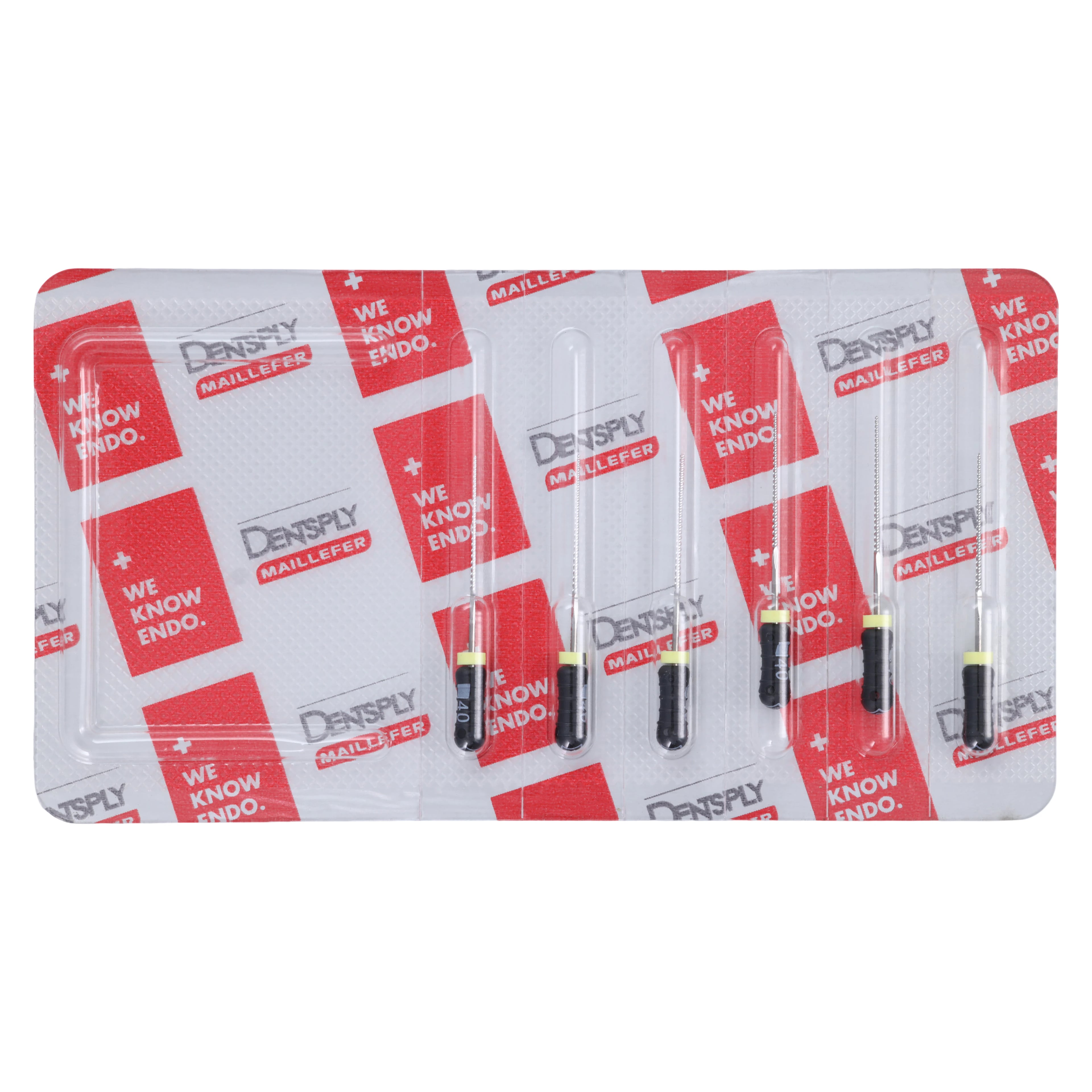 Dentsply Maillefer READYSTEEL K-File, Size #40, 25 mm, Black, Sterile, 6/Pack, 6844025