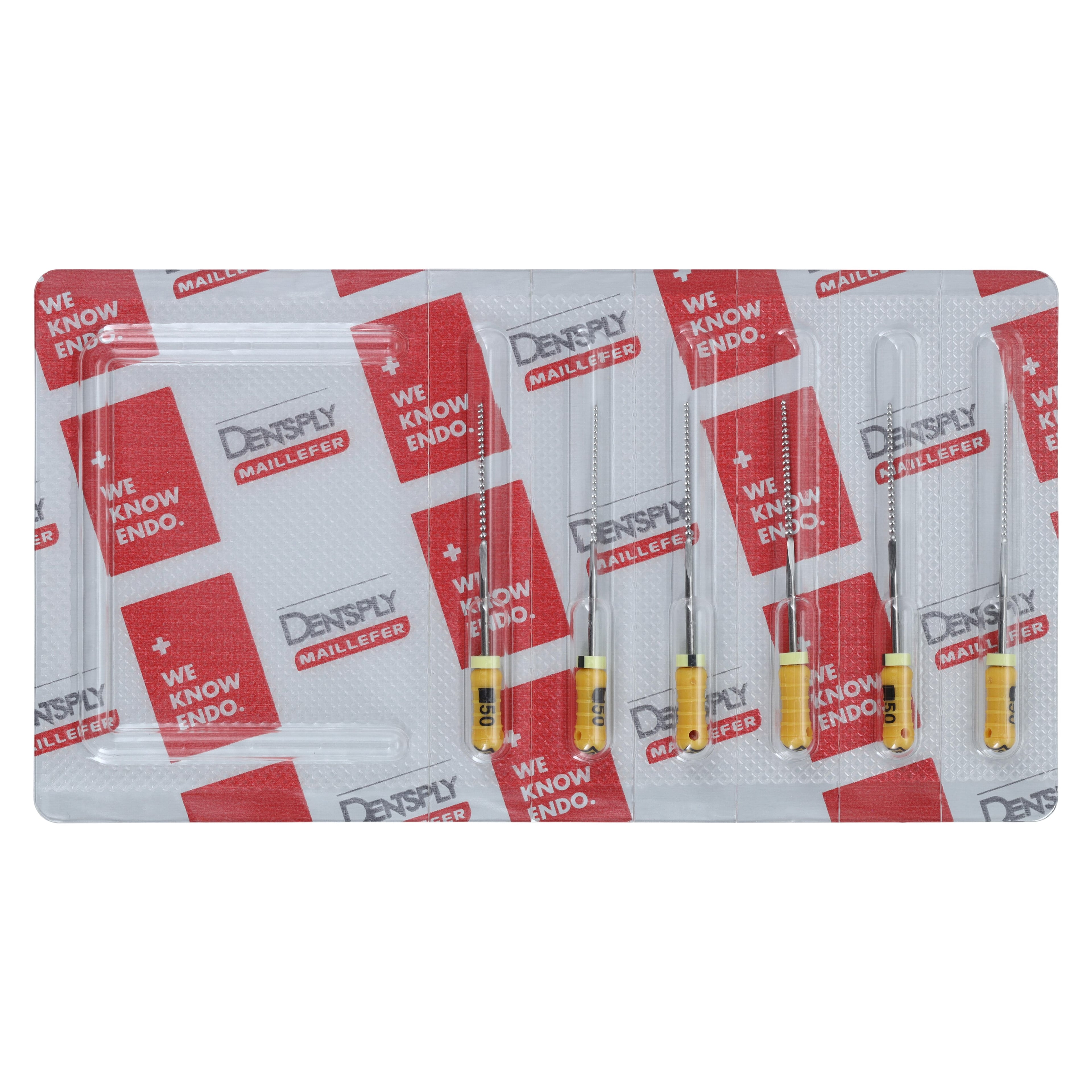 Dentsply Maillefer READYSTEEL K-File, #50 (Yellow), 31mm, Sterile, 6/Pack, 6845031
