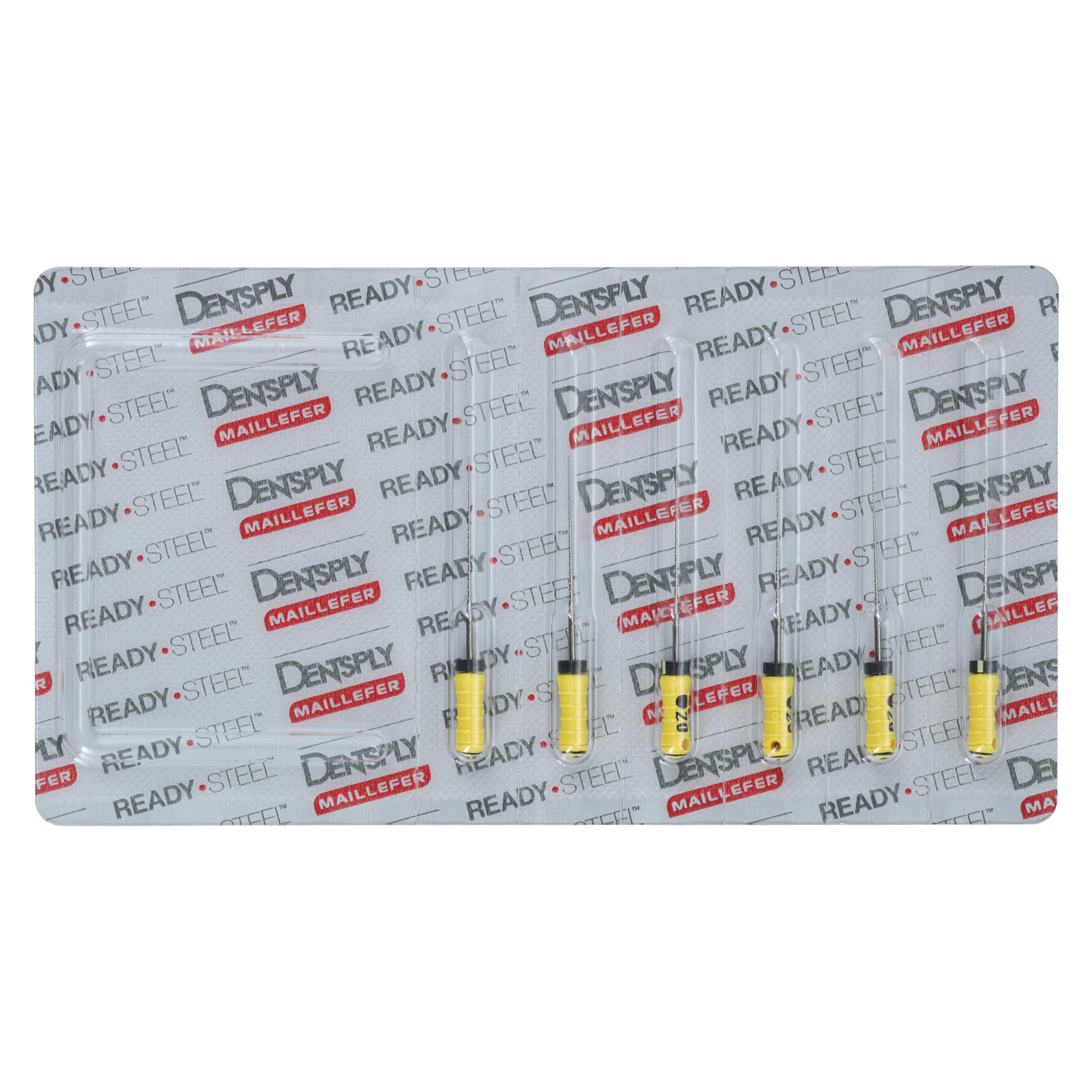 Ready-Steel Sterile Hedstrom Files, Stainless Steel, 25 mm, #20, Yellow, 6/Pk, 6852025