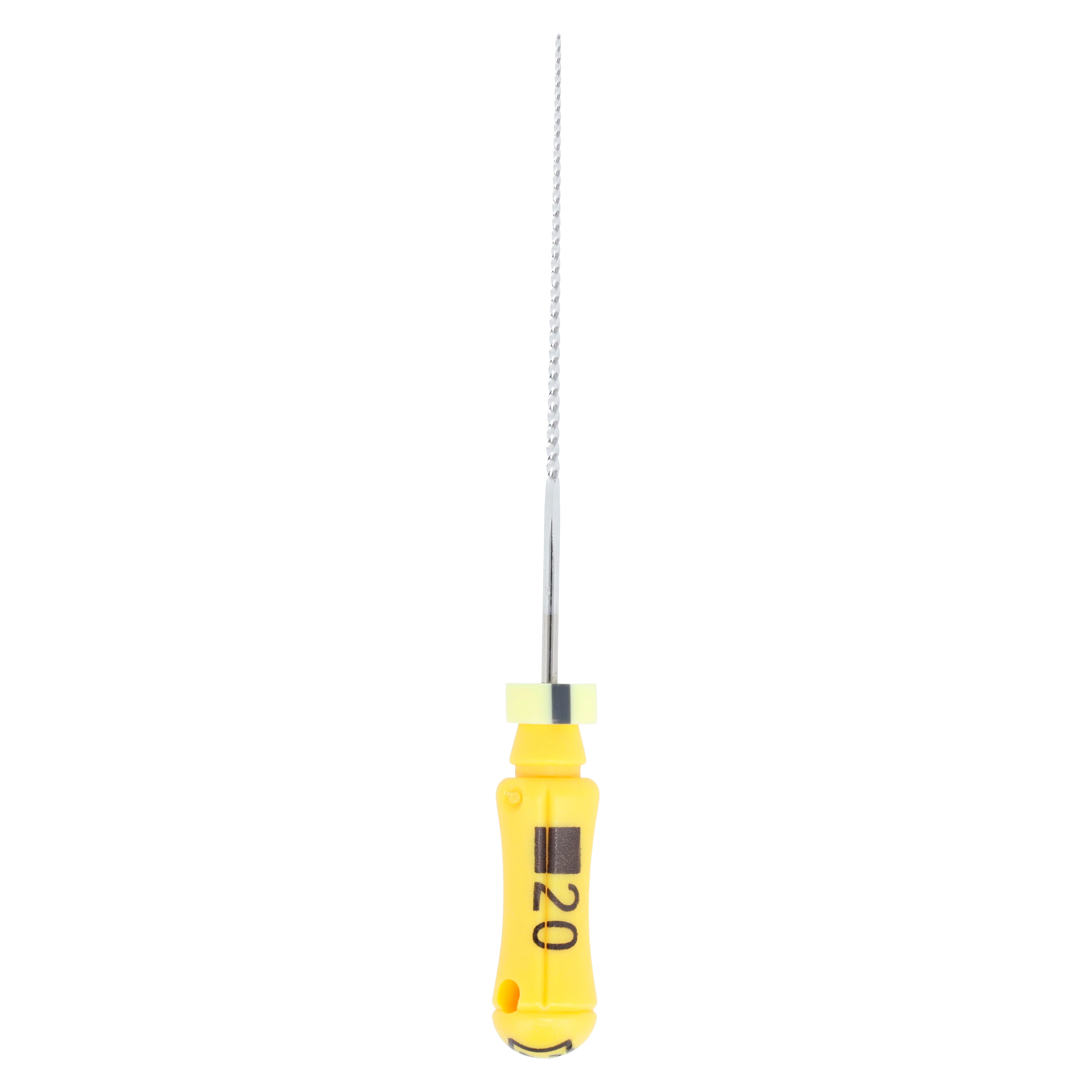 Dentsply Maillefer K-File #20 (Yellow), 25mm, Stainless Steel, Pack of 6, Ref 671133