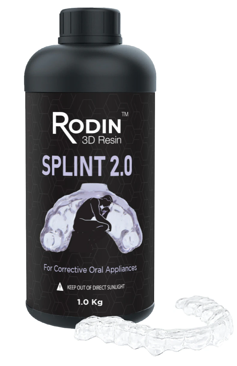 Rodin™ Splint 2.0 Rigid 3D Resin, 1kg Bottle
