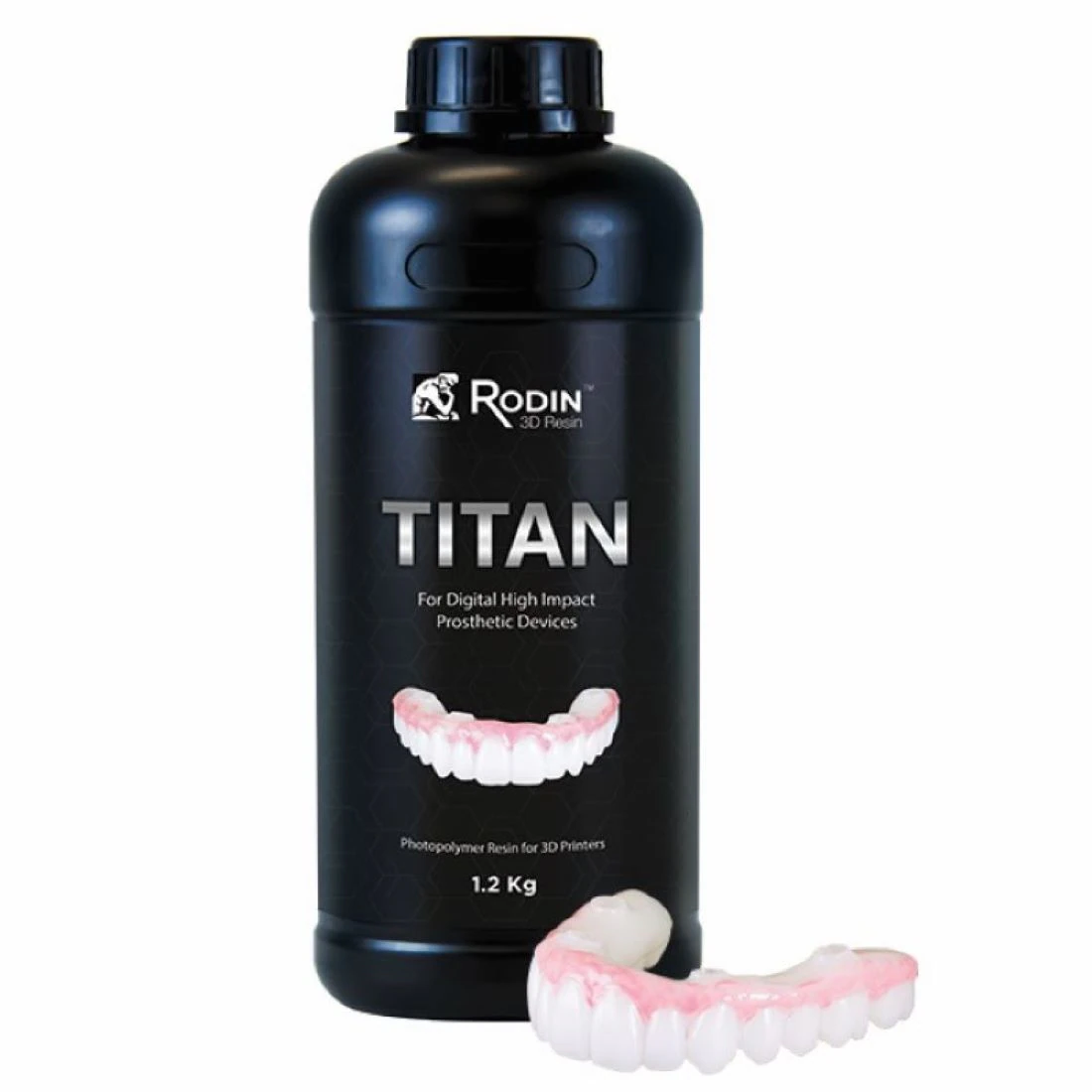 Rodin Titan Ceramic Nanohybrid 3D Printing Resin, Shade C2, 300g Bottle, 24002
