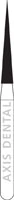 NTI Diamond Bur, Friction Grip (FG), Needle, #F859-014, 1.4 mm, Fine, Red, 5/Pk, F859-014