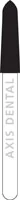 NTI® FG Diamond Bur, Medium Grit, Curettage, #878K-021, 2.1 mm Diameter, 8.0 mm Length, Friction Grip, Gray, 5/Pkg