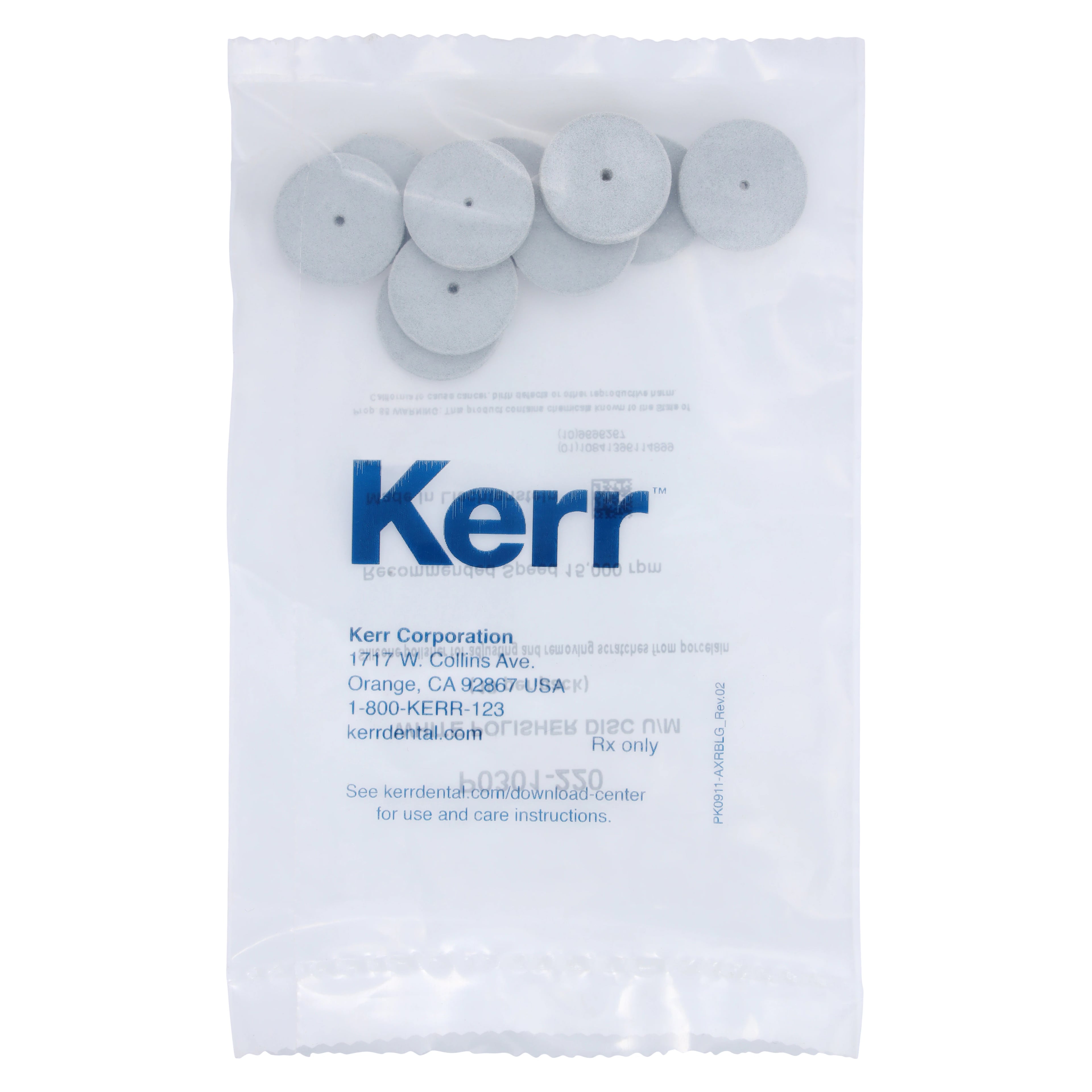 NTI Silicone Polishers, Unmounted, Large Disc, #220, 22 mm, White, 10/Pk, P0301-220