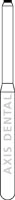 NTI FG Diamond Bur, Medium Grit, Tissue Protective End, #840-012, 1.2 mm, Gray, 5/Pkg