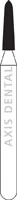 NTI Diamond Bur, FG, Curettage, #M876K-012, 1.2 mm, Medium Grit, Gray, 5/Pk