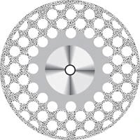 Perforated RA Diamond Disc, Double-Sided, Superfine, 16 mm, D805EF-160