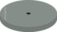 Kerr AXIS NTI Century Pack Gray Silicone Polishers for Porcelain, Unmounted, Large Disc, 22 mm, 100/Pack, P0321G