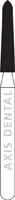 NTI FG Diamond Bur, Coarse Grit, Curettage, #878K-016, Short Shank, 1.6 mm Head, 5/Pk, C878K-016M
