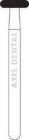 NTI Diamond Bur, FG, Donut, # M909, 4.0 mm, Medium Grit, Gray, 5/Pk, M909-040