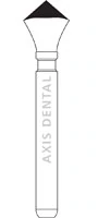 Kerr R.A.P.T.O.R. Diamond Bur, #902R-029, Acorn, Superfine, Friction Grip, 2.9 mm, 5/Pk, SF902R-029