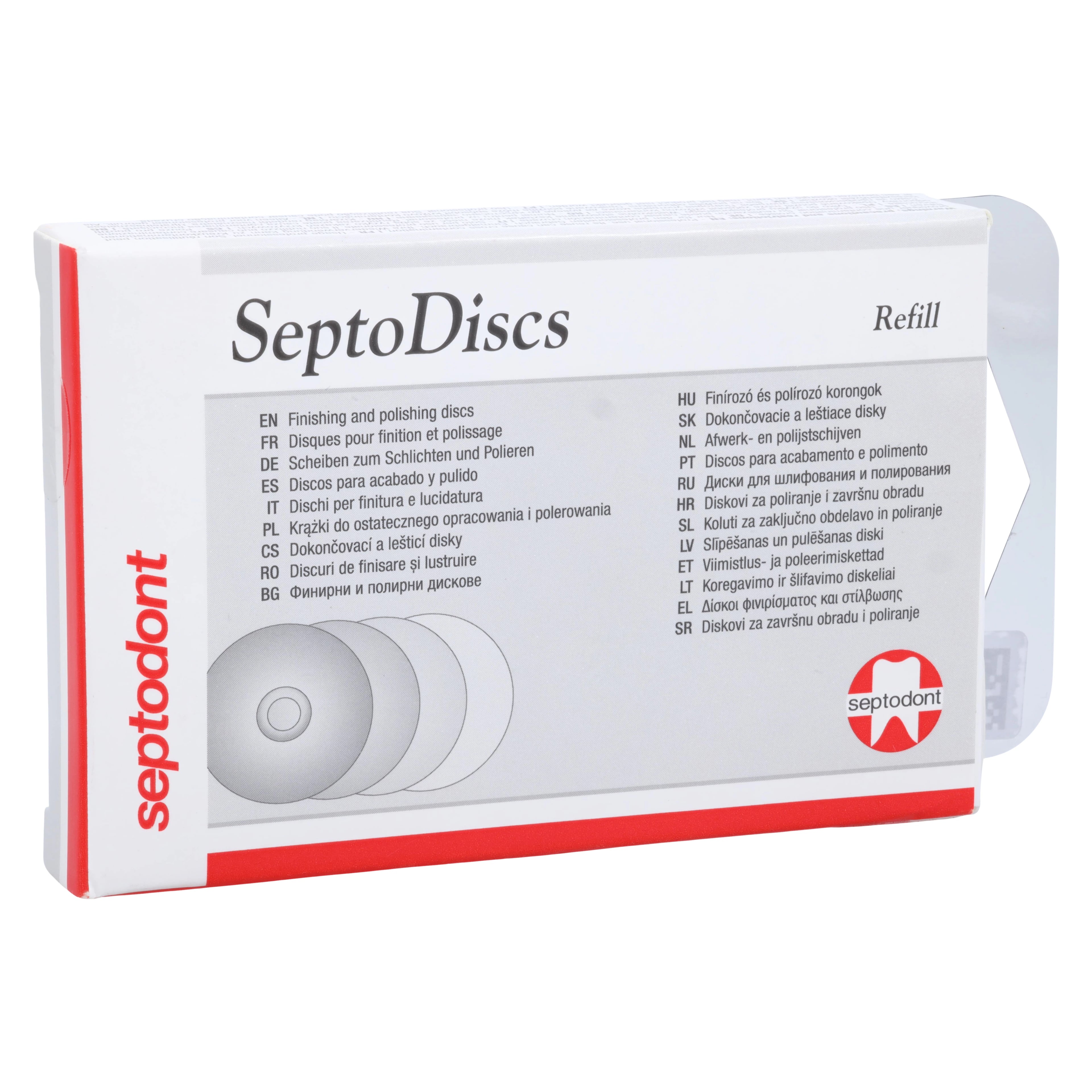 SeptoDiscs Refill, 1/2" Abrasive Finishing & Polishing Discs, Assorted Grits, 50/Bx, 01C4002