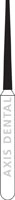 NTI Diamond Bur, FG, Flat End Taper, #M848-010, 1.0 mm, Medium Grit, Gray, 5/Pk