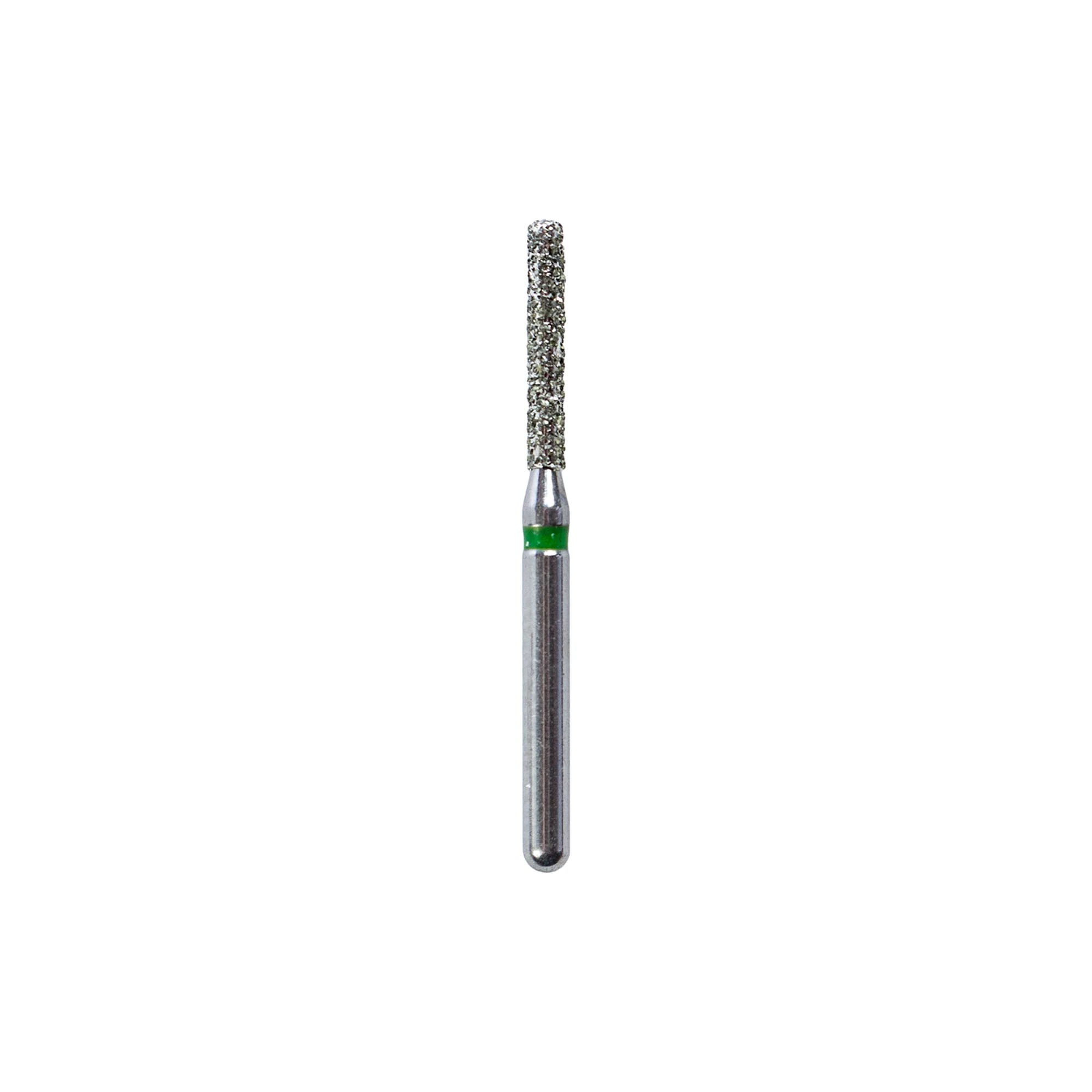 SimpliCut Single-Use Sterile Diamond Bur, Cylinder Rounded Shoulder, Coarse Grit, Friction Grip, 25/Pkg, C837KR-012-D