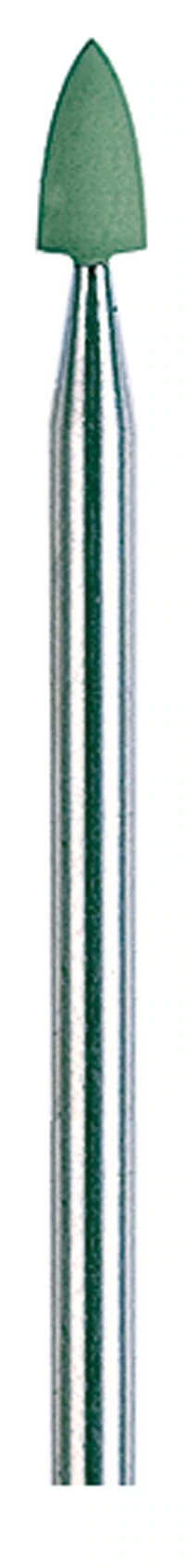 NTI Silicone Polishers, Green, High Shine, Flame, HP Shank, 10/Pkg, P0146