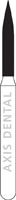 NTI Diamond Bur, Friction Grip (FG), Super Fine, Flame Shaped, #860-012 / SF860-012, 5/Pk