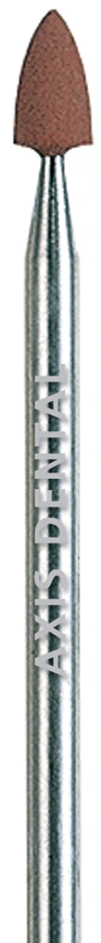 Kerr NTI Silicone Polisher, Brown, Flame, HP Shank, Pre-Polishing for Alloys/Amalgam/Composites, 10/Pkg, P0046