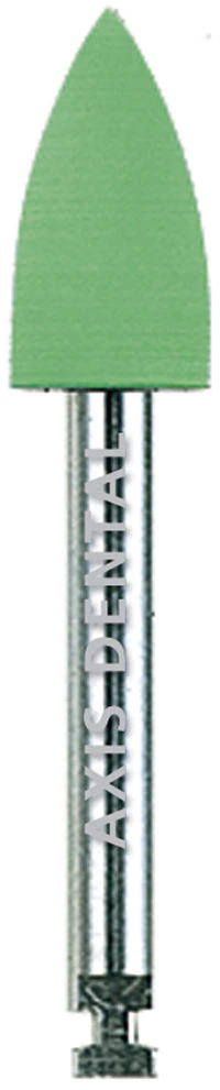 CeraGlaze Diamond-Impregnated Porcelain Polisher, Green Coarse Pre-Polishing, RA/Latch, Flame, 3/Pk, P332-3