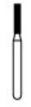 NTI Diamond Bur, FG, Cylinder Flat End, #C836-012, 1.2 mm, Coarse, Green, 5/Pk