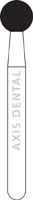 NTI Diamond Bur, FG, Round, #801-029, 2.9 mm, Coarse, Green, 5/Pk, C801-029