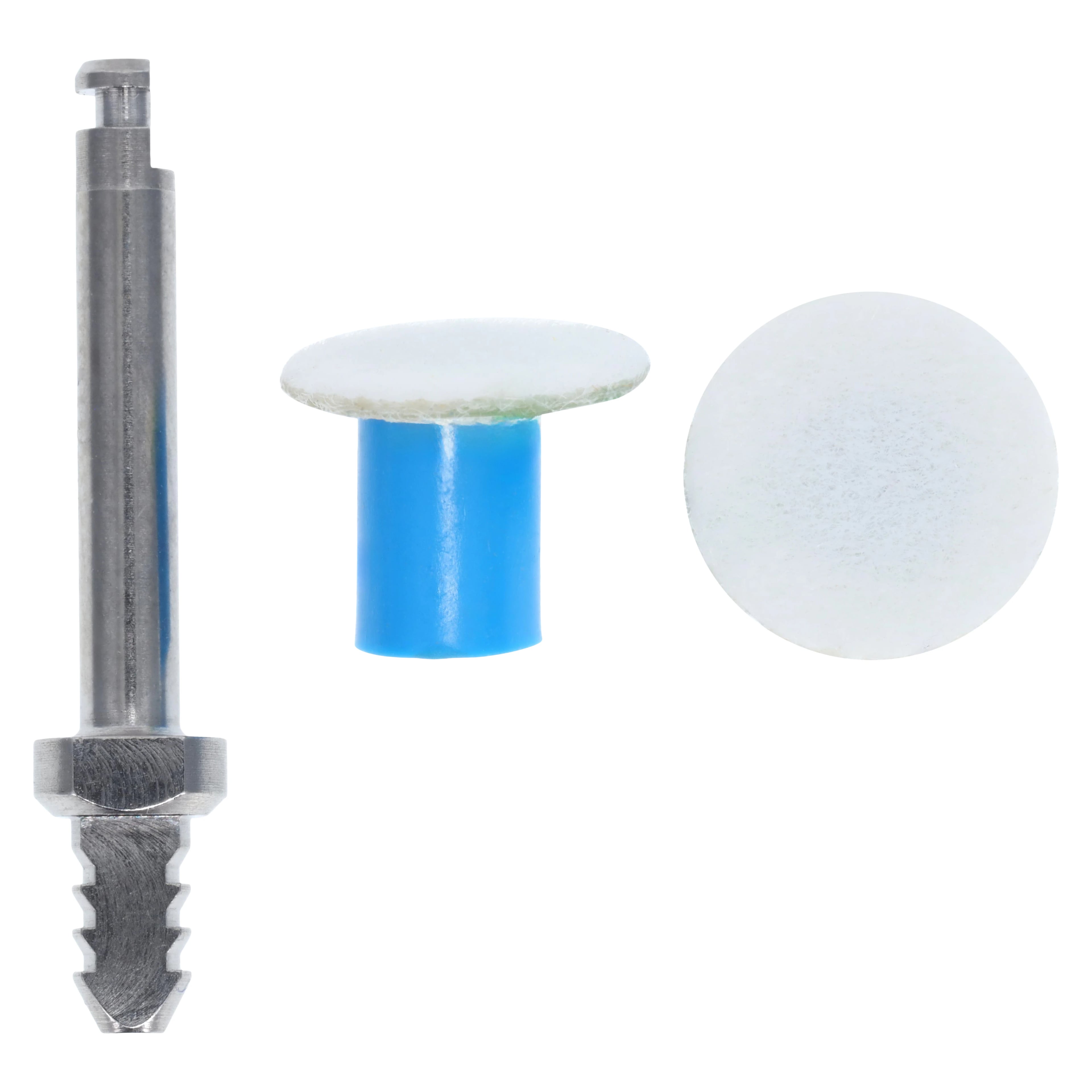 Shammy Bright™ Small Polishing Discs, 5/16", Right Angle Latch, Micro-Cloth, Refill Pack of 25, DSC-SD