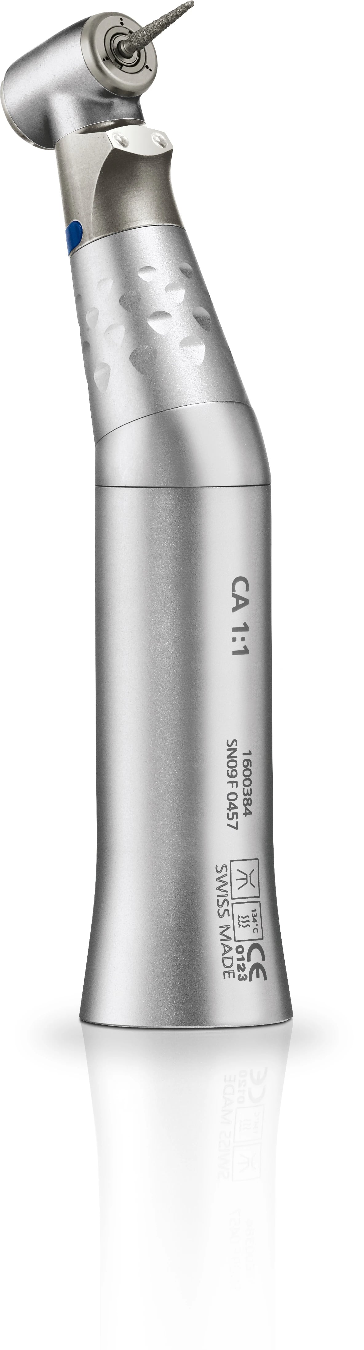 Bien-Air Classic CA 1:1 L Low Speed Electric Contra Angle Handpiece, Fiber Optic, Push Button, 1600384-001