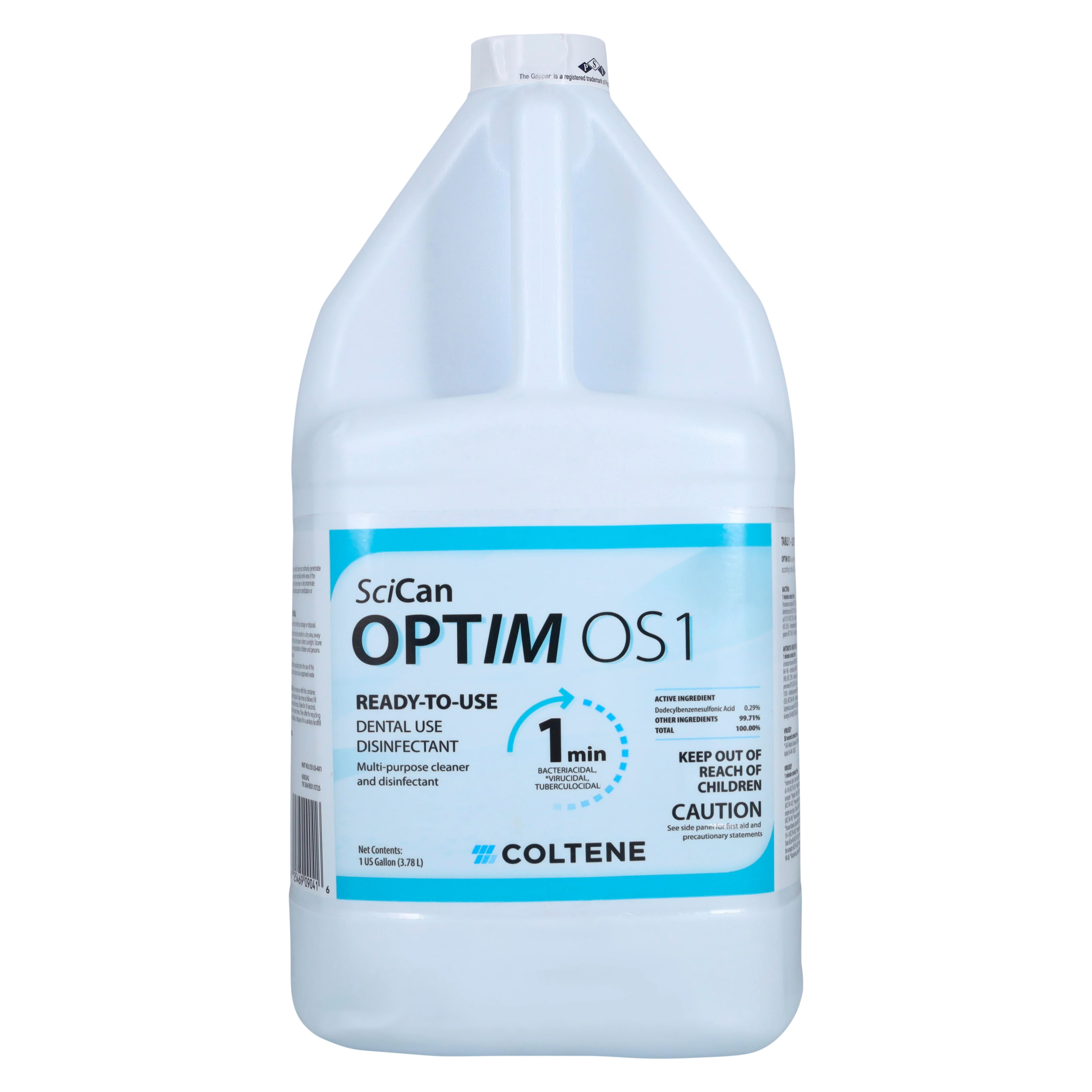 OPTIM OS1 One-Step Cleaner-Disinfectant, Ready-to-Use, 1 Gallon Bottle, OS1US-4X1