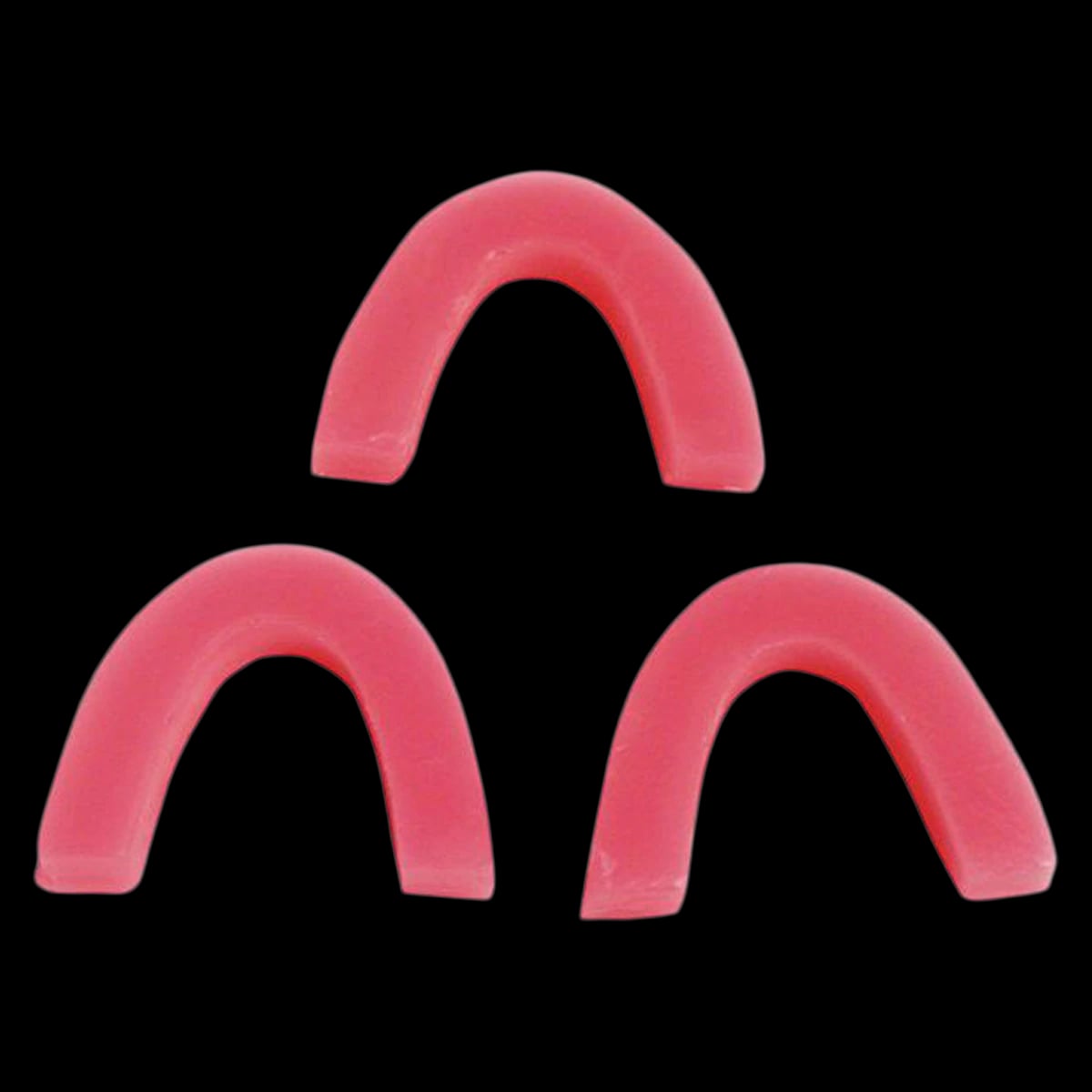 Keystone Pink Wax Bite Blocks, U-Shaped, Medium Soft, 100/Box, 1880240