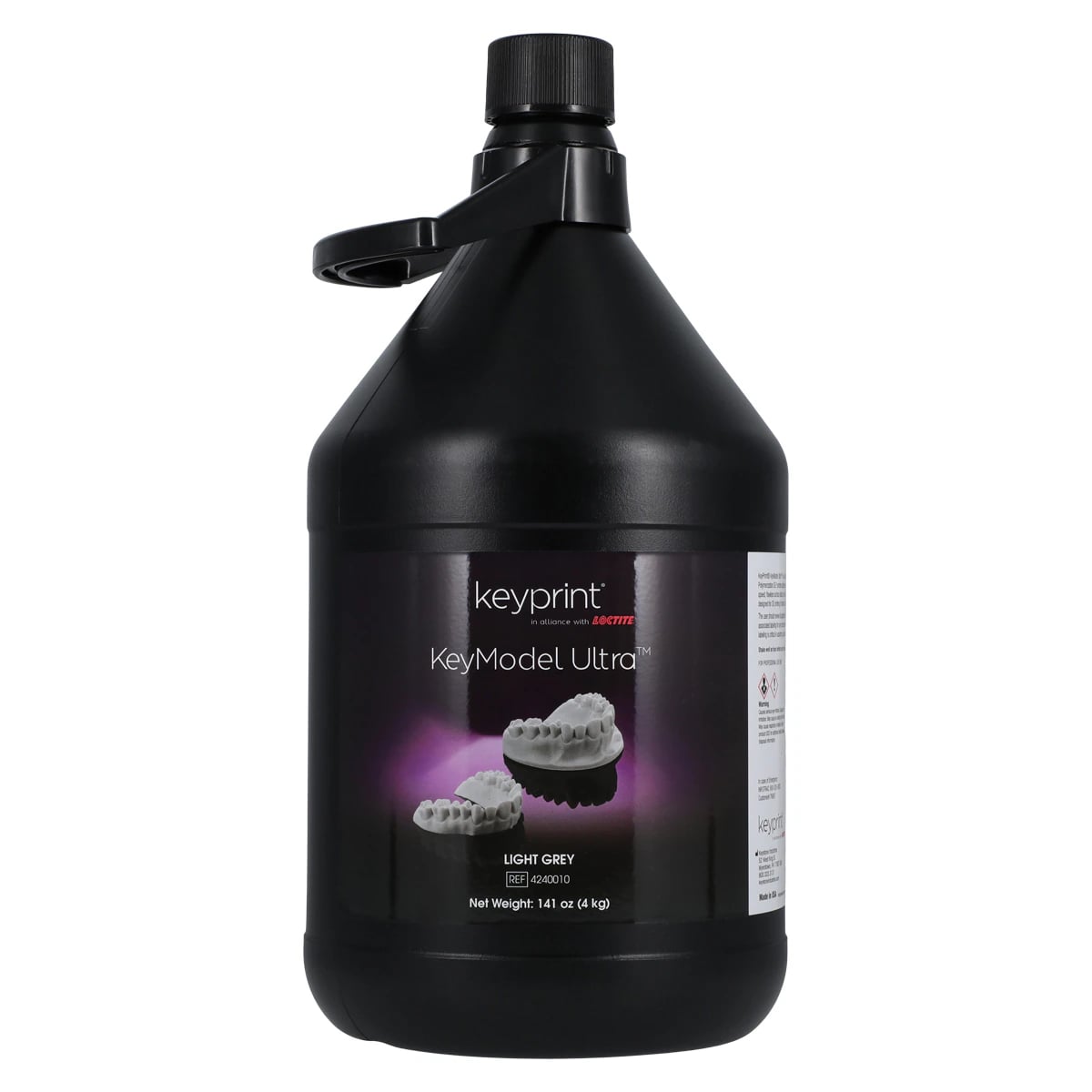 KeyModel Ultra Light Grey 3D Printing Resin, 4 kg Bottle, 4240010