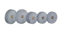 Mizzy Heatless Wheels #12, Regular Grit, Gray, 3/32" x 5/8" (2.4mm x 15.8mm), 50/Box, 1900210