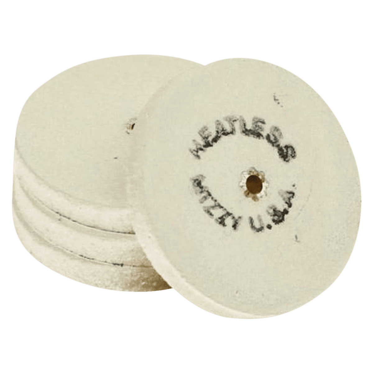 Keystone Mizzy White Heatless Wheel, Size #15, 3/32" x 1/2" (2.4 x 12.7 mm), 50/Box, 1900256