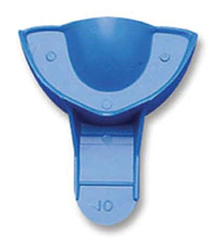Tray Aways® Disposable Solid Impression Trays, Upper Anterior, #10, Blue, 12/Pack, 0921893