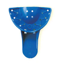 Tray Aways® Disposable Perforated Impression Trays, Upper Anterior, #10S, Blue, 12/Pack, 0921897