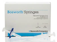 Keystone Industries Disposable Plastic Impression Syringes, 5 mL, Pre-Bent Tip, Box of 50, #0921867