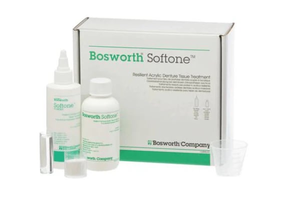 Softone Tissue Conditioner & Functional Impression Material, Standard Kit, Pink, 3 oz Powder & 4 oz Liquid, 0921775P