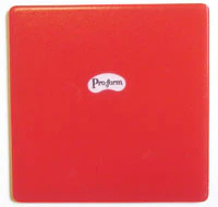 Pro-Form Mouthguard Laminates, 5" x 5", 0.160" (4mm), Red, Solid-Color, 12/Pk, 9600910
