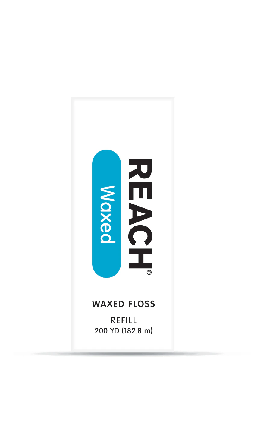REACH® Waxed Dental Floss Refill, Unflavored, 200 yd Spool, 1/Pkg, 211896500