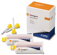Honigum QuadFast Light Body VPS Impression Material, Fast Set, 50 ml Cartridges, 2/Pk with Tips, 999832