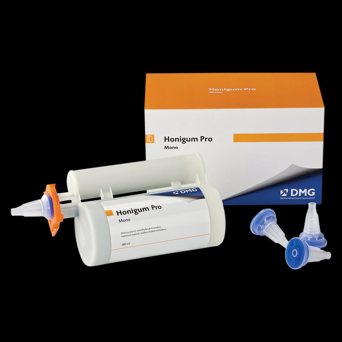 Honigum Pro MixStar Monophase VPS Impression Material, 380 mL Cartridge with 10 MixStar Mixing Tips, 989568
