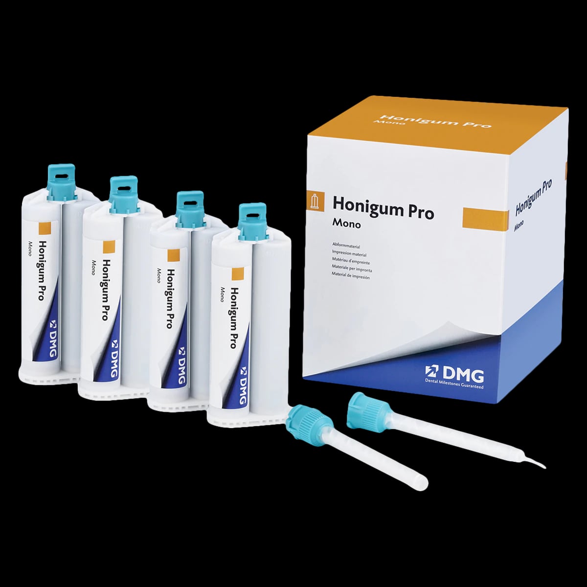 Honigum Pro Monophase Automix 50mL Pack of 4 Cartridges with Tips, 989830