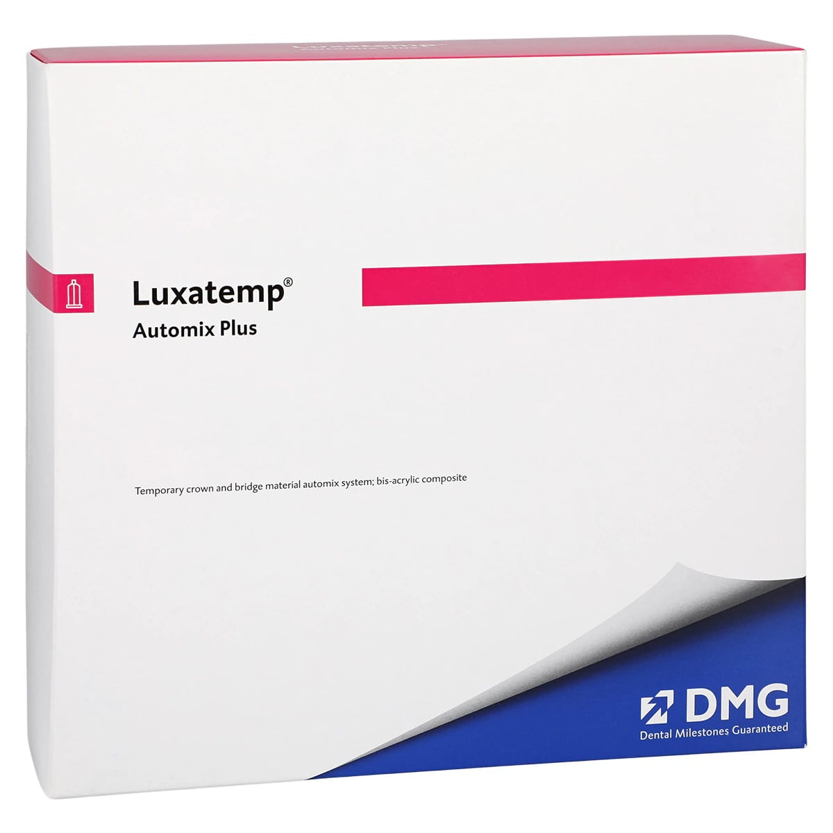 Luxatemp Automix Plus Temporary Crown & Bridge Material, Intro Kit, 76 g Cartridge, Shade A2, 1/Pk, 110400