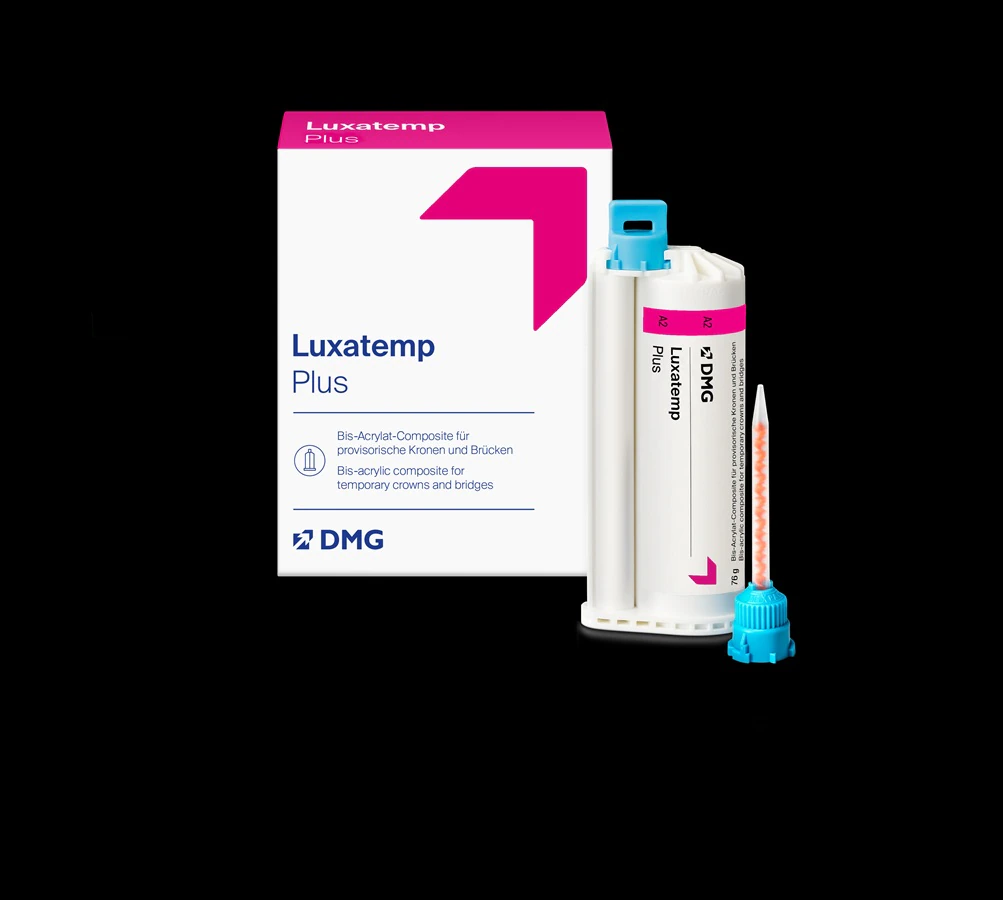 Luxatemp Automix Plus Temporary Crown & Bridge Material, Refill Kit, 76 g Cartridge, Shade A1, 15 Automix Tips, 110401