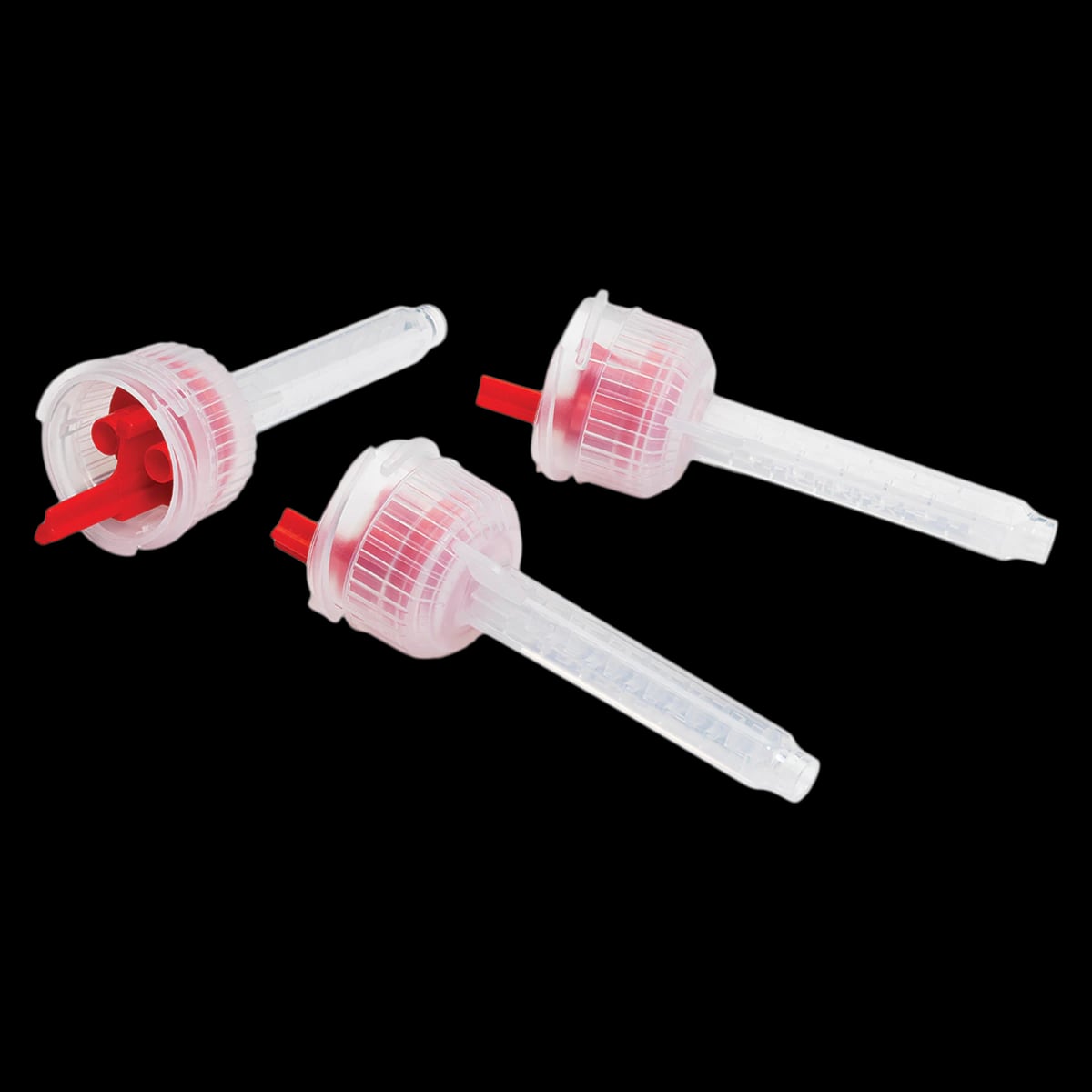 Sultan Genie Mixing Tips, Red, Low Viscosity, 50 mL Cartridge, 4.2 mm, 50/Pkg, 0072101FG