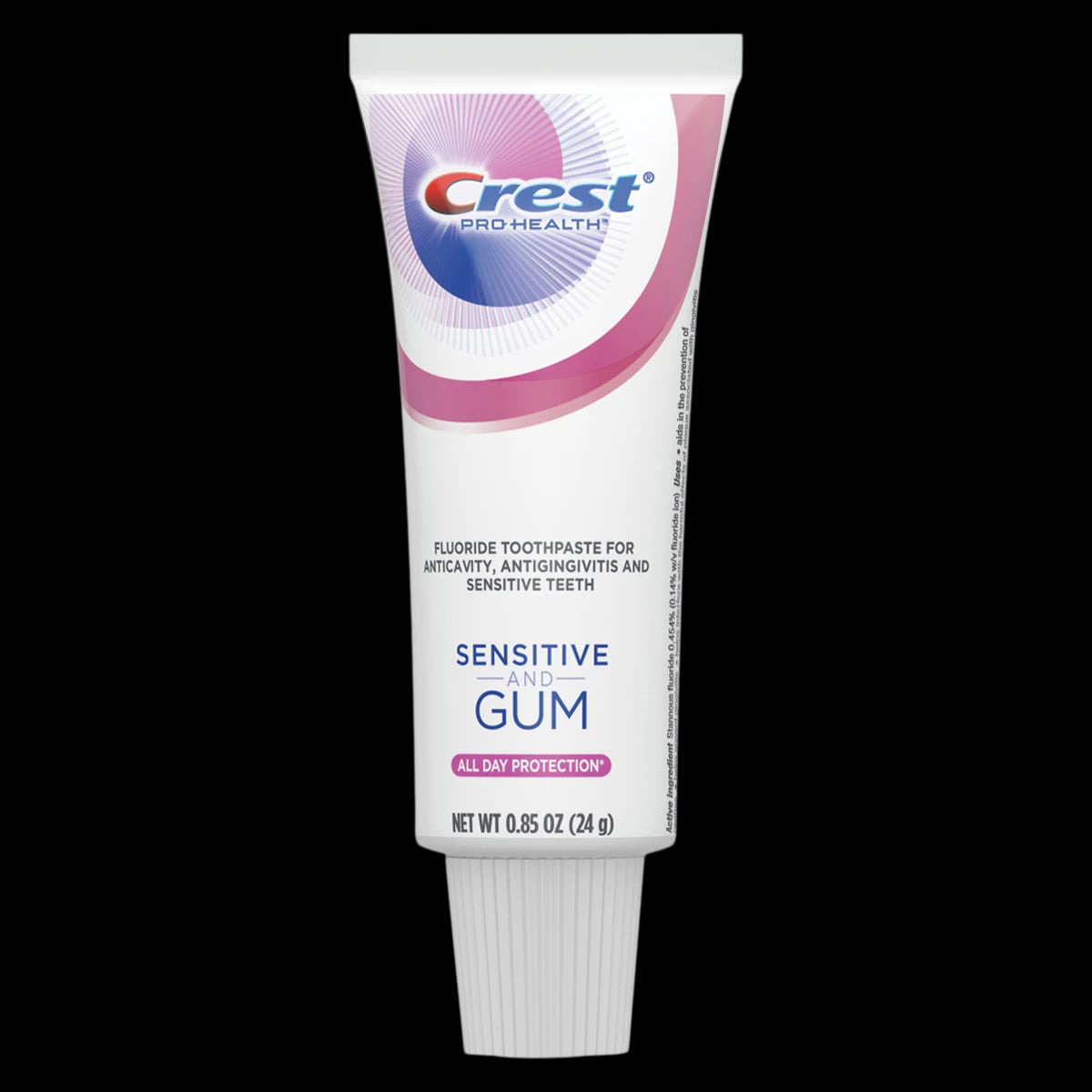Crest Pro-Health Sensitive & Gum Toothpaste, Mint, 0.85 oz Tube, 36/Box, 80357575/80777585/80853875