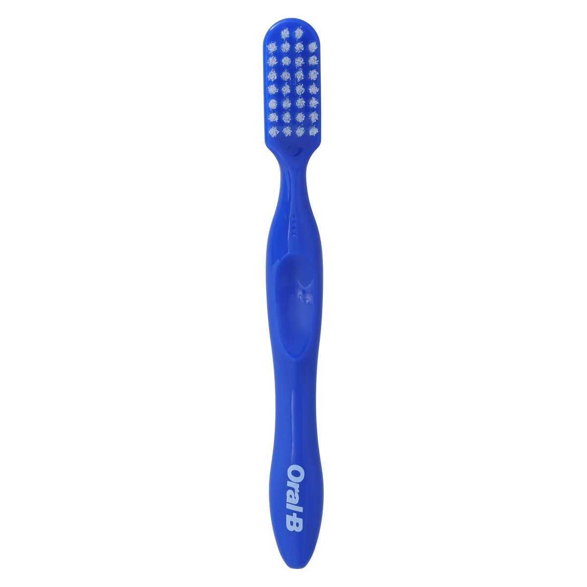 Oral-B Denture Brush, Dual Head, 35 Tuft, Blue Handle, 6/Box, 80310196