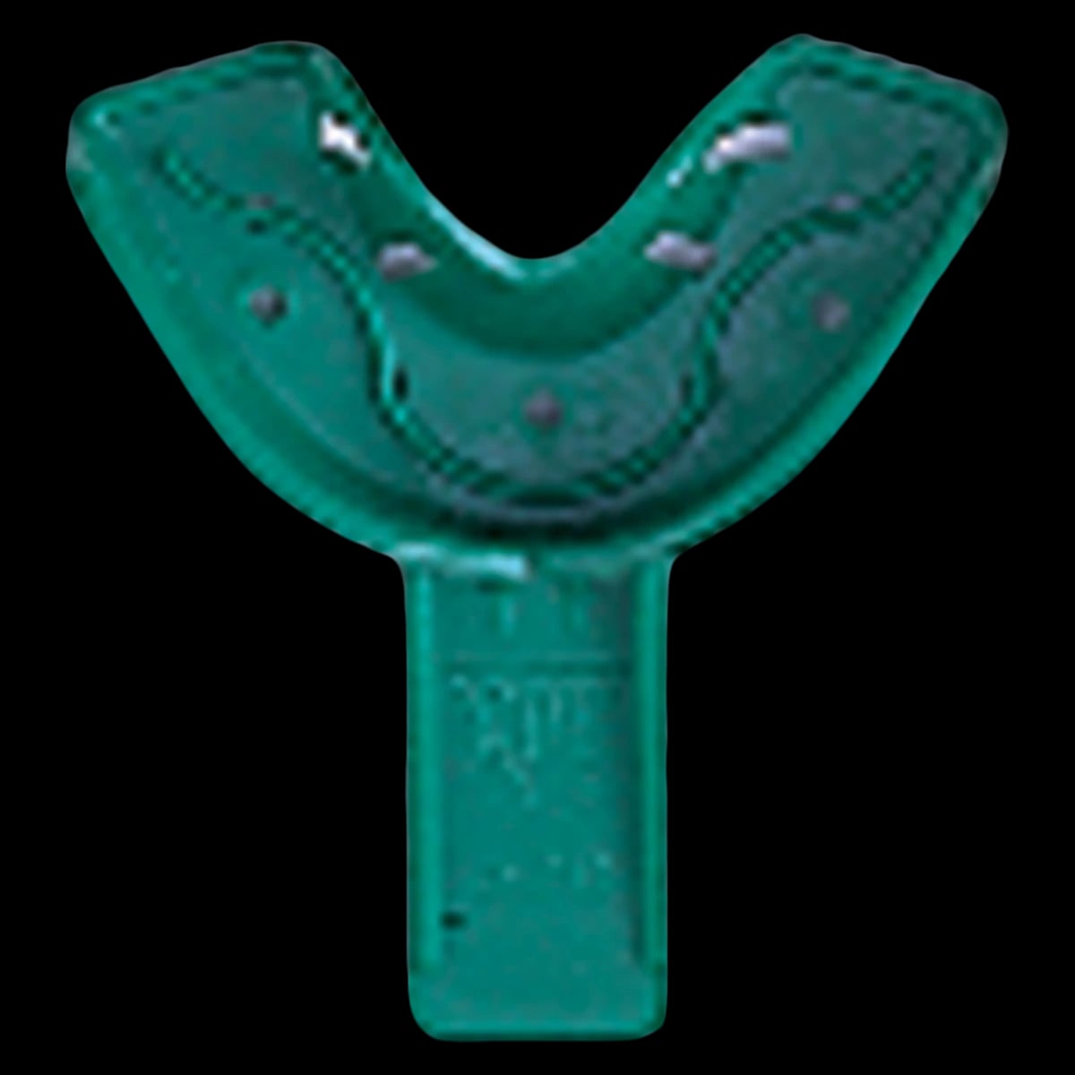 COE Spacer Disposable Impression Trays, #32D Anterior, Perforated, Green, 12/Bag, 253212